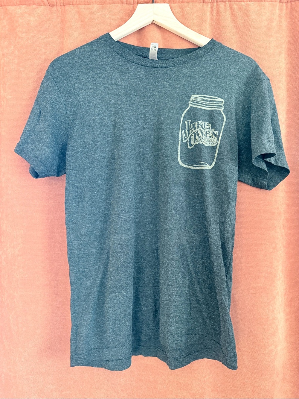 Jake Owen concert tour Heather Grey Mason Jar Graphic Short Sleeve Tee